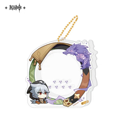 Genshin Impact Chibi Character Series Acrylic Badge Cover Keychain Vol 2