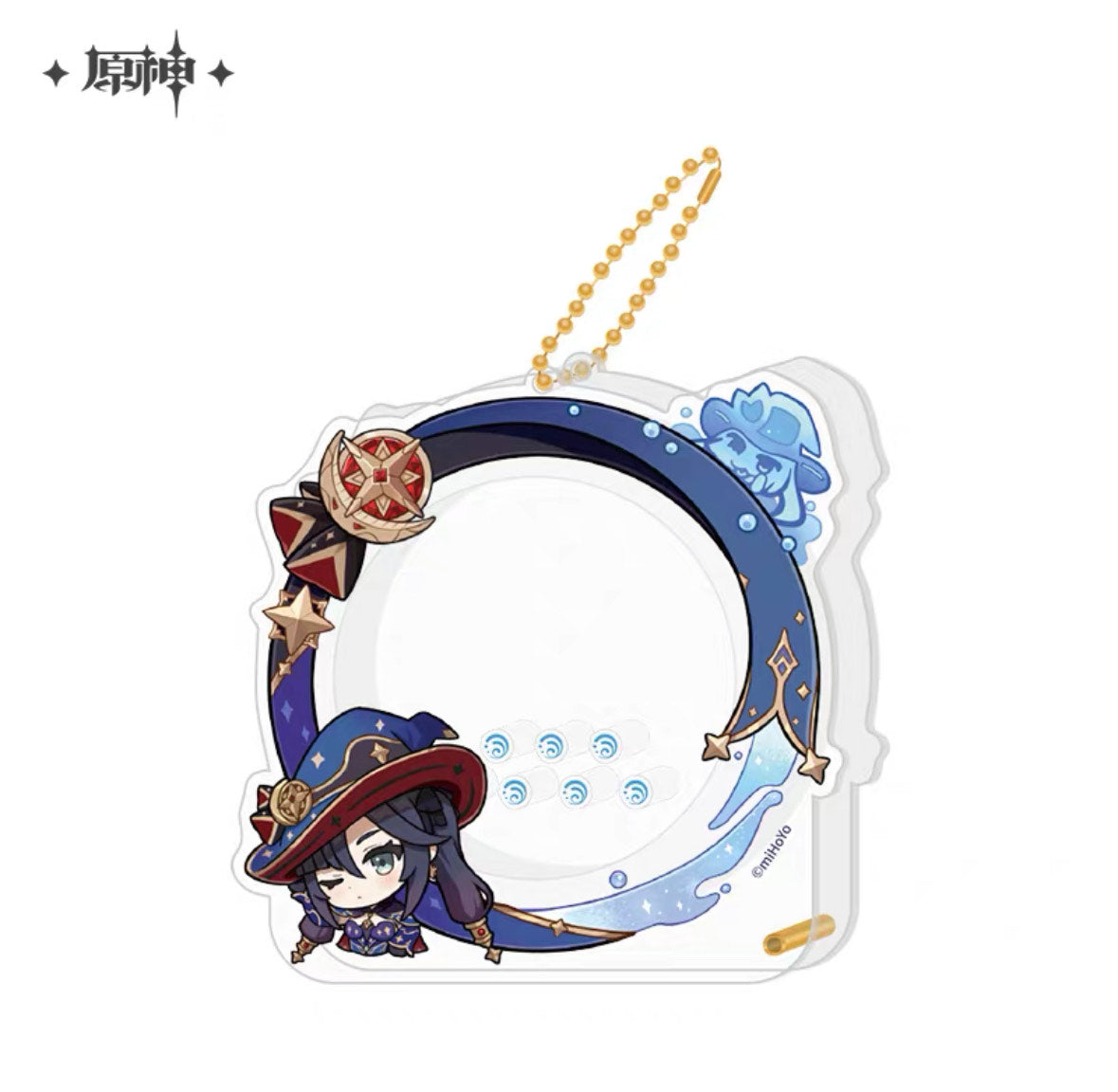 Genshin Impact Chibi Character Series Acrylic Badge Cover Keychain Vol 2