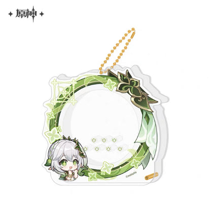 Genshin Impact Chibi Character Series Acrylic Badge Cover Keychain Vol 2