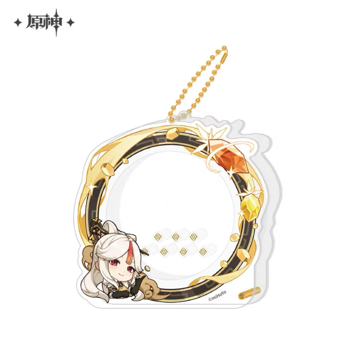 Genshin Impact Chibi Character Series Acrylic Badge Cover Keychain Vol 2