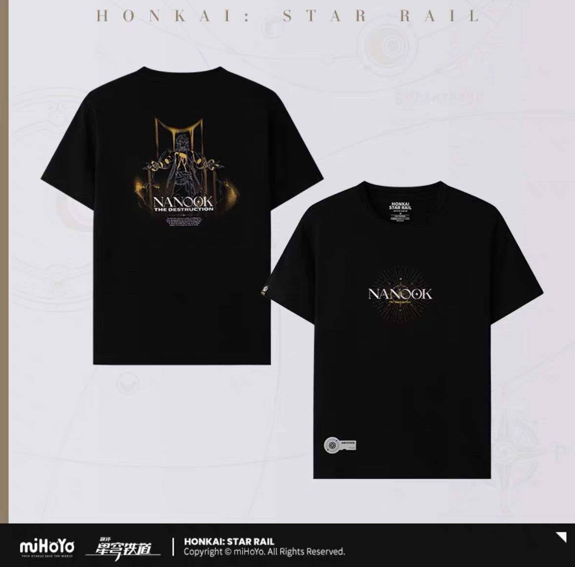 Honkai:Star Rail Fable Of Stars Series Aeons T-Shirt