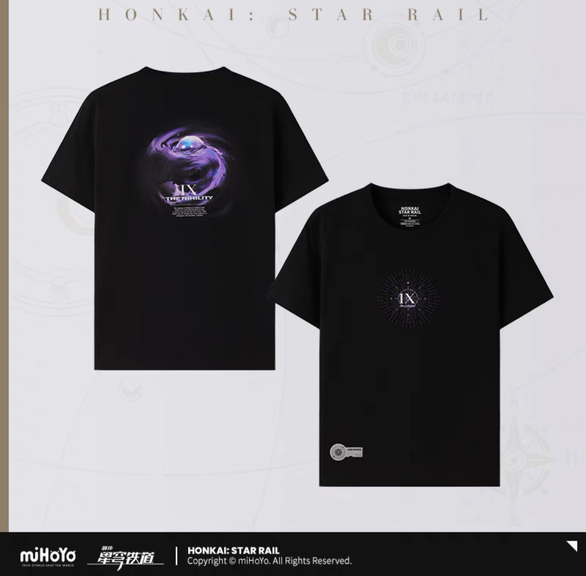 Honkai:Star Rail Fable Of Stars Series Aeons T-Shirt