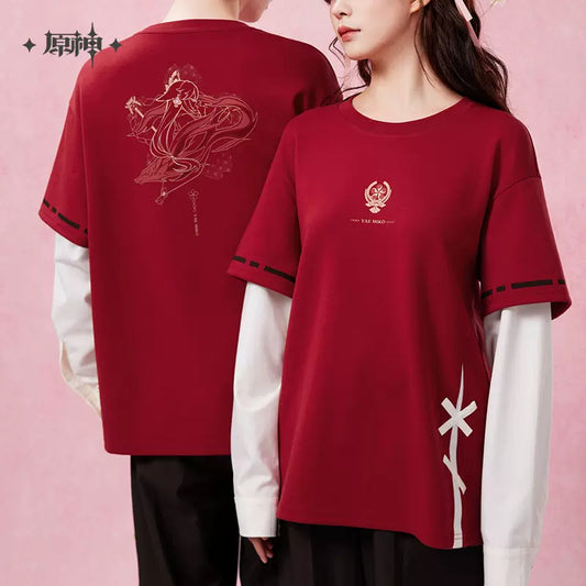 Genshin Impact Yae Miko Theme Impression Series Layered T-shirt w/ Bonus