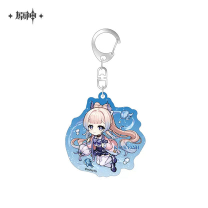 Genshin Impact Outdoor Outfit Themed Series Chibi Character Keychain