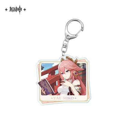 Genshin Impact Character PV Series Acrylic Pendant Keychain