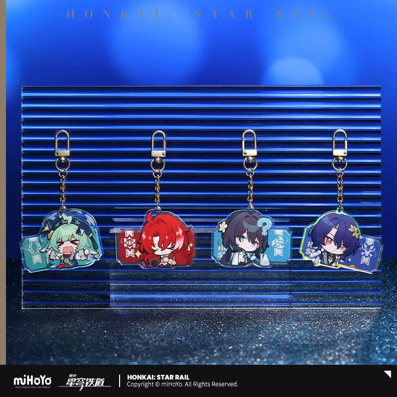 Honkai: Star Rail Pom-Pom Exhibition Hall Series Acrylic Pendant Keychain