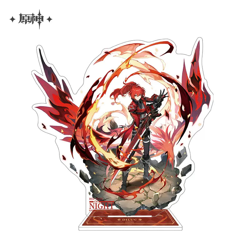 Genshin impact Teyvat Fashion Series Acrylic Standee & Badge