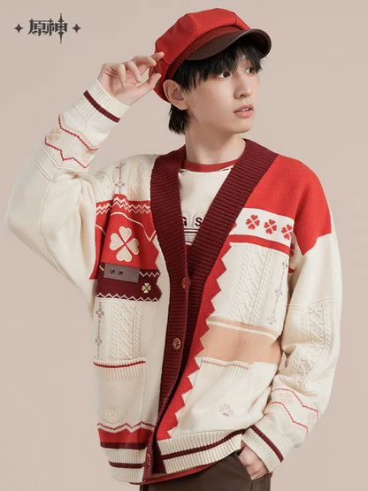 Genshin Impact Klee Themed Knitted Cardigan w/ Bonus