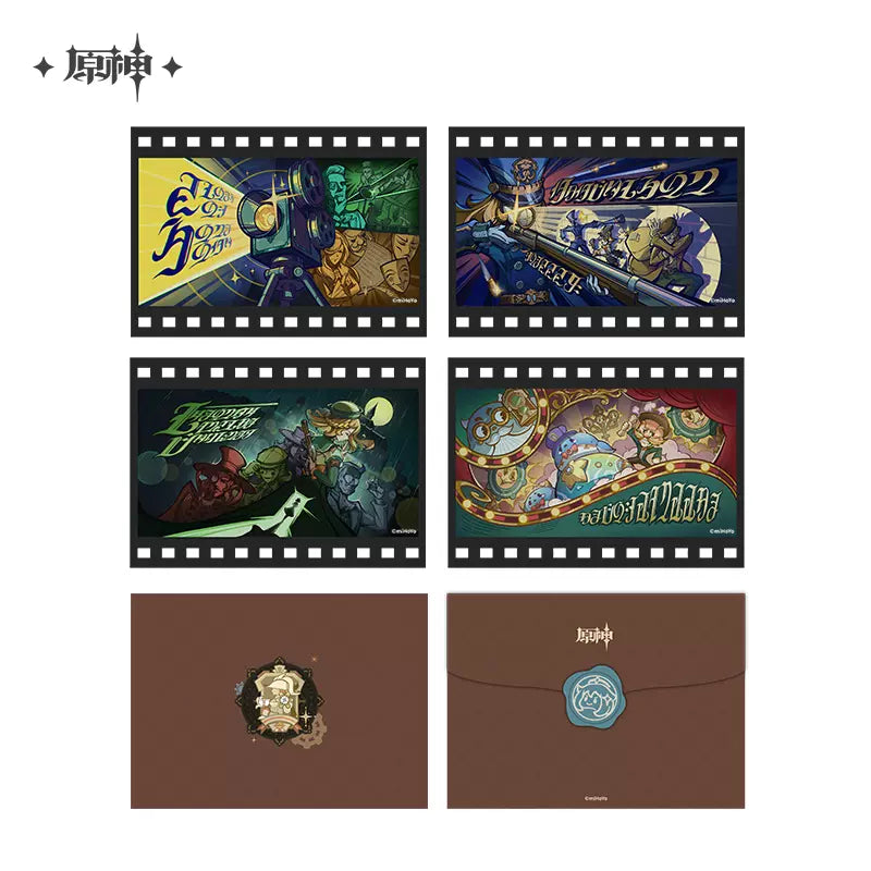 Genshin impact Firefly ACG Exhibition 2023 Roses And Muskets Postcard & Envelope Set