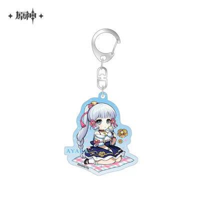 Genshin Impact Outdoor Outfit Themed Series Chibi Character Keychain