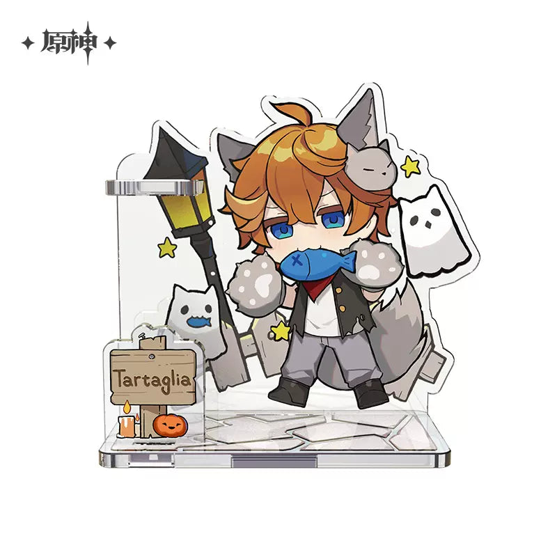 Genshin Impact Halloween Themed Series Chibi Character Penstand