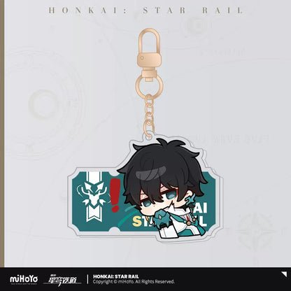 Honkai: Star Rail Pom-Pom Exhibition Hall Series Acrylic Pendant Keychain