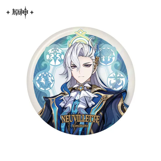 Genshin Impact Fontaine Themed Series Character Badge Neuvillette (In-Stock)