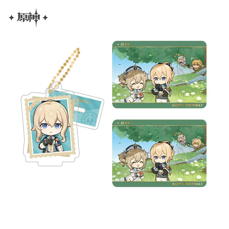 Genshin Impact Photo Reminiscing Series Acrylic Keychain Standee & Card Set Vol 1