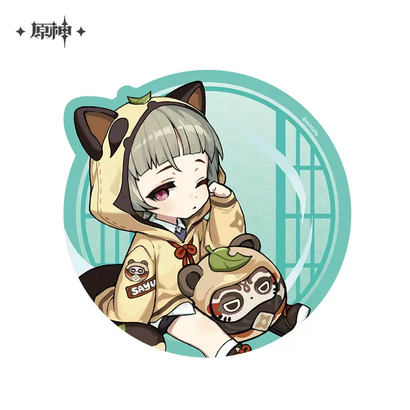 Genshin Impact Outdoor Outfit Themed Series Chibi Character Mousepad