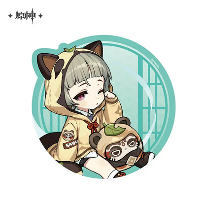 Genshin Impact Outdoor Outfit Themed Series Chibi Character Mousepad