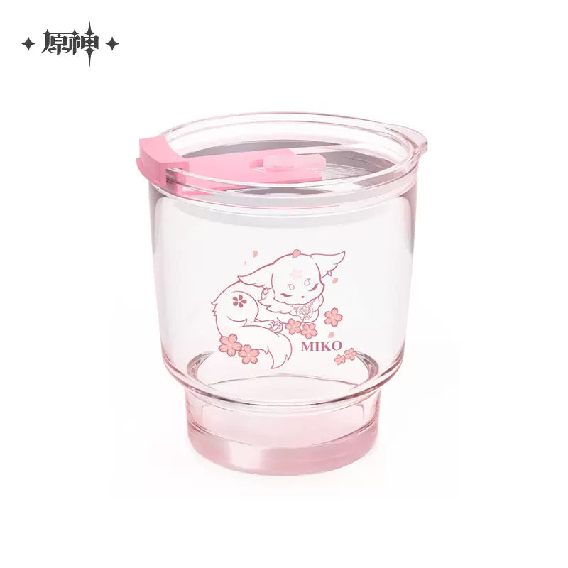 Genshin Impact Yae Miko Fox Glass Tumbler Cup