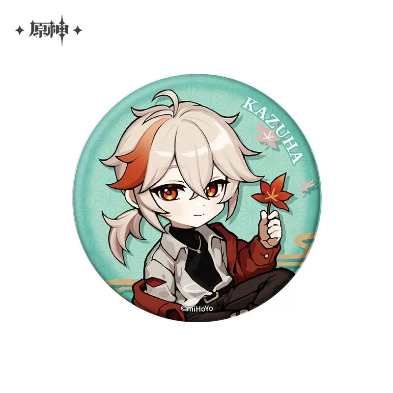 Genshin Impact Outdoor Outfit Themed Series Chibi Character Badge