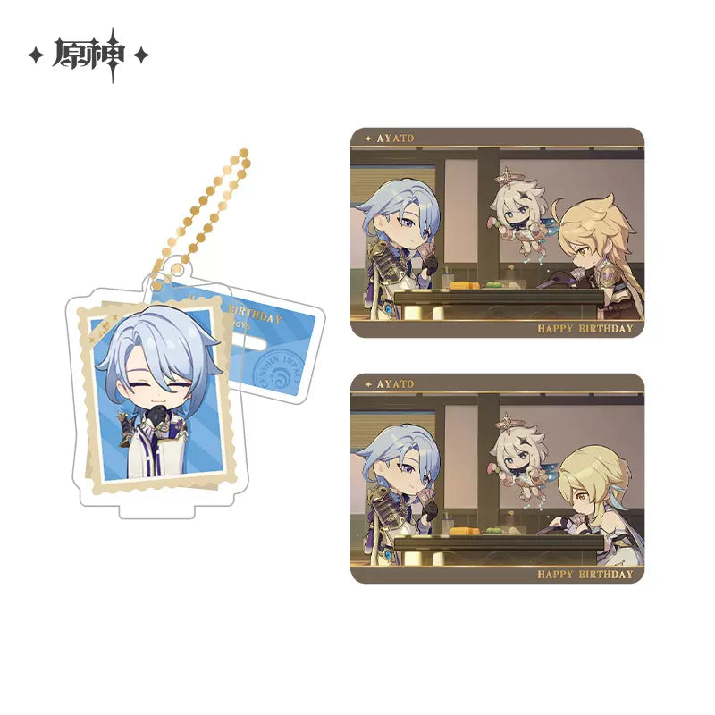 Genshin Impact Photo Reminiscing Series Acrylic Keychain Standee & Card Set Vol 1