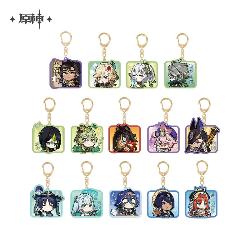 Genshin Impact Chibi Emoticon Series Keychain Vol 3