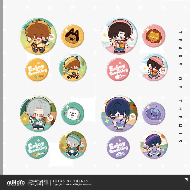 Tears of Themis Enjoy Traveling Series Q Mini Badge Set