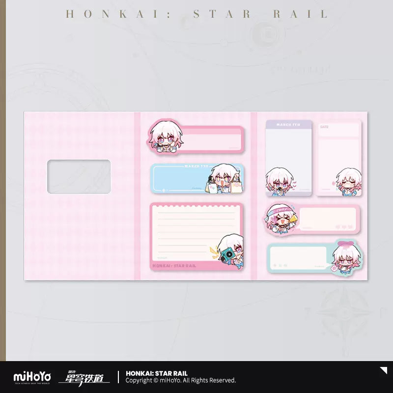 Honkai: Star Rail Pom-Pom Exhibition Hall Series Chibi Series Sticky Pad