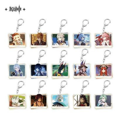 Genshin Impact Character PV Series Acrylic Pendant Keychain