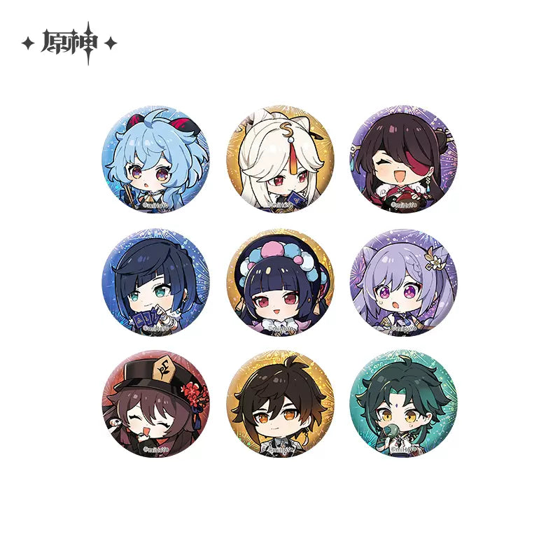 Genshin Impact The Exquisite Night Chimes Chibi Series Badge Set