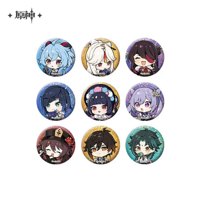 Genshin Impact The Exquisite Night Chimes Chibi Series Badge Set