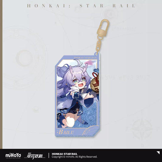 Honkai:Star Rail Star Invitation Series Reflective Quicksand Acrylic Keychain Bailu (In-Stock)