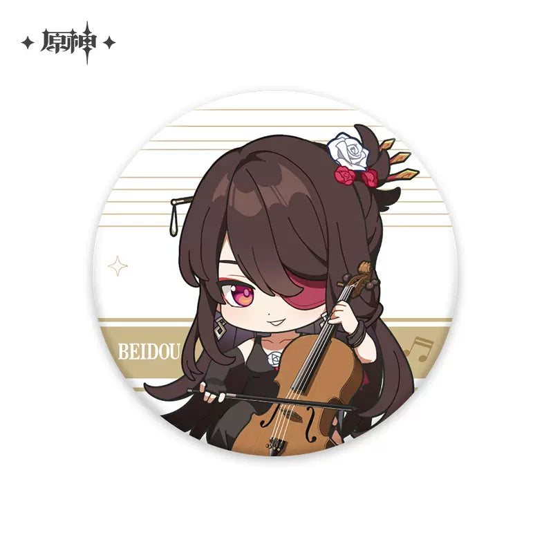 Genshin Impact Melodies Of An Endless Journey Chibi Character Badge Vol 1