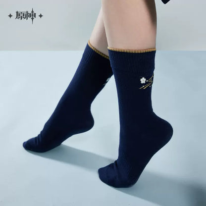 Genshin Impact Kamisato Ayaka Themed Mid Socks Set of 3