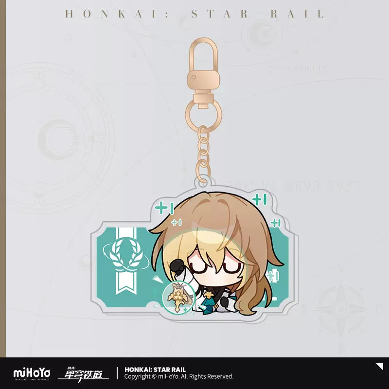 Honkai: Star Rail Pom-Pom Exhibition Hall Series Acrylic Pendant Keychain