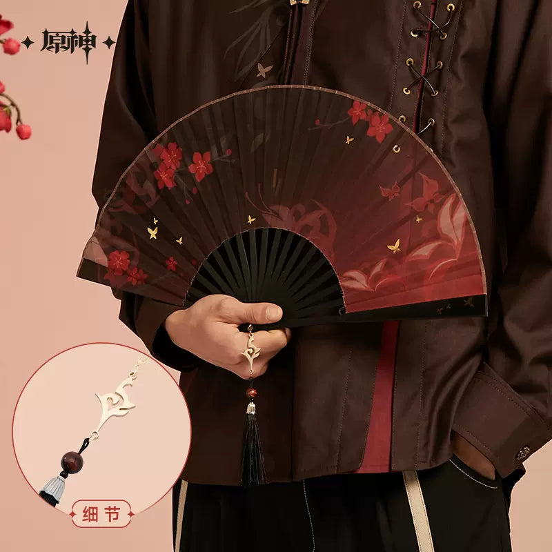 Genshin Impact Hu Tao Themed Folding Fan