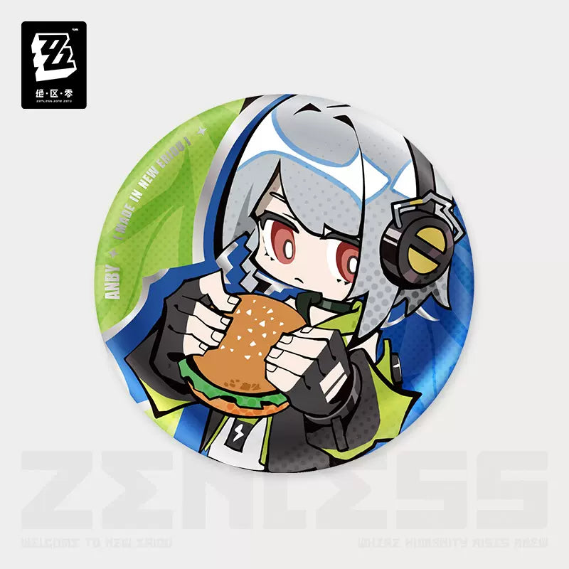 Zenless Zone Zero Ridu Series Chibi Badge Cunning Hares