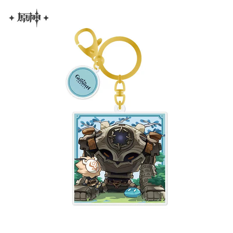 Genshin Impact Game Art Exhibition Chibi Series Keychain