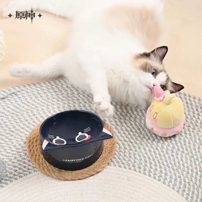 Genshin Impact Wanderer's Fairy Cat Ceramic Pet Bowl