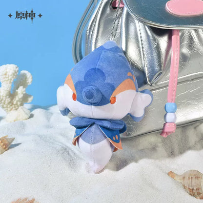 Genshin Impact Fontaine Themed Bubbly Seahorse Plush Keychain