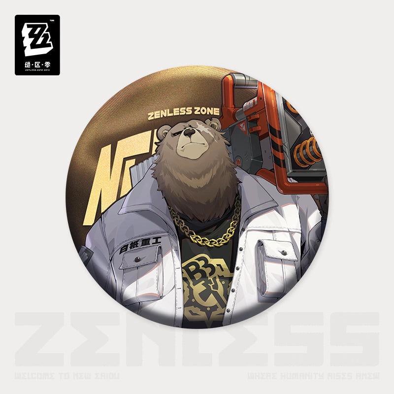 Zenless Zone Zero Tinplate Badge Belobog Heavy Industries