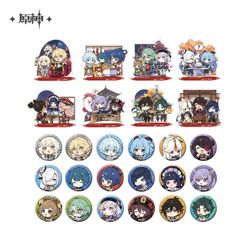 Genshin Impact The Exquisite Night Chimes Chibi Series Badge Set