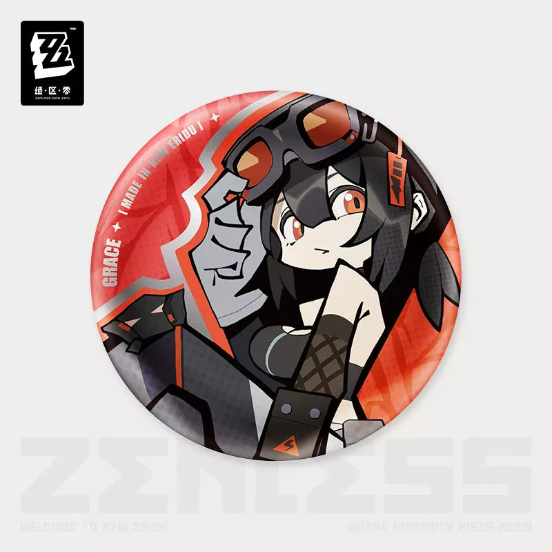 Zenless Zone Zero Ridu Series Chibi Badge Belobog Heavy Industries