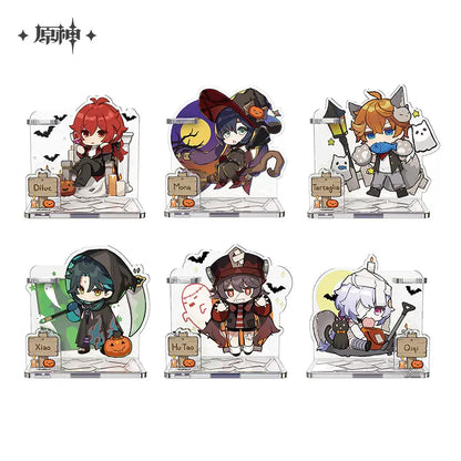 Genshin Impact Halloween Themed Series Chibi Character Penstand