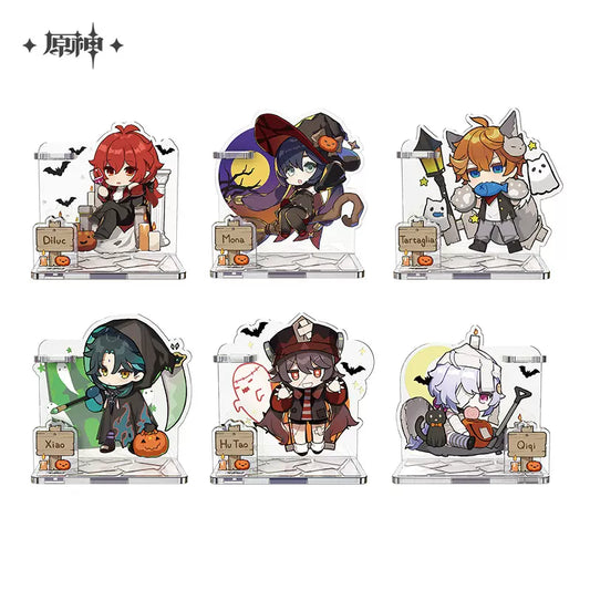 Genshin Impact Halloween Themed Series Chibi Character Penstand