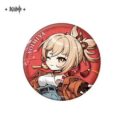 Genshin Impact Outdoor Outfit Themed Series Chibi Character Badge