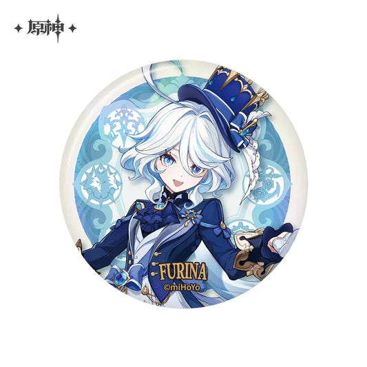 Genshin Impact Fontaine Themed Series Character Badge Furina Pneuma (In-Stock)