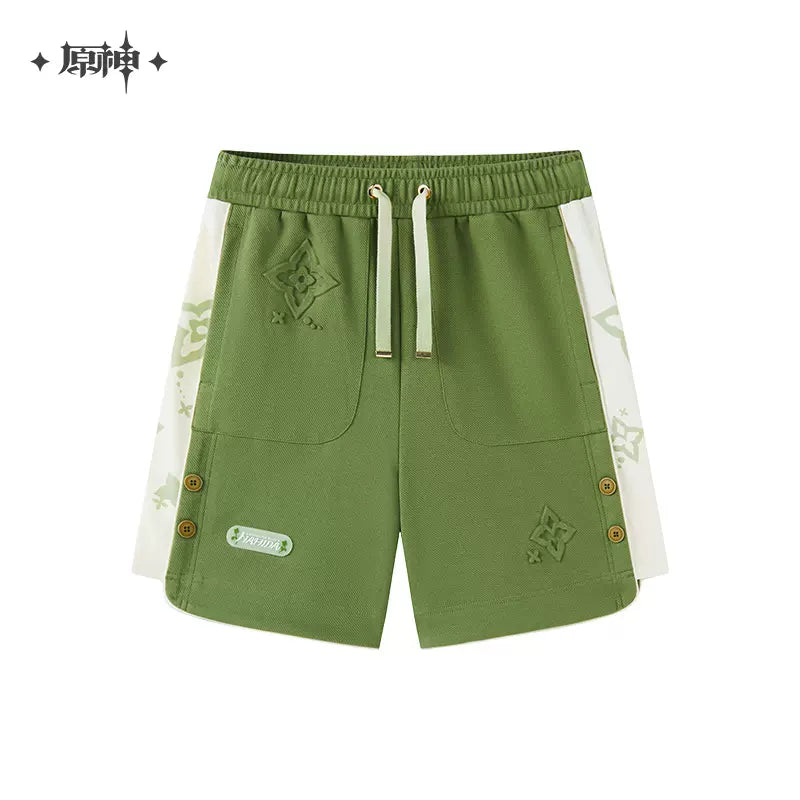 Genshin Impact Nahida Themed Shorts Green