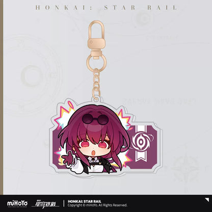 Honkai: Star Rail Pom-Pom Exhibition Hall Series Acrylic Pendant Keychain