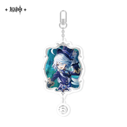 Genshin Impact Fontaine Themed Acrylic Pendant Keychain