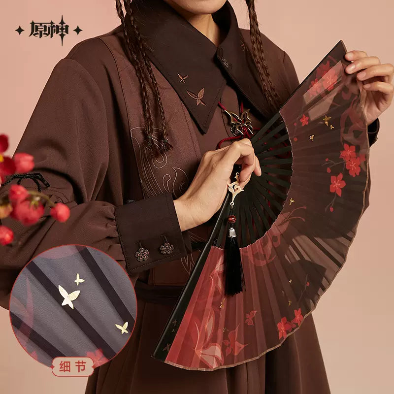 Genshin Impact Hu Tao Themed Folding Fan