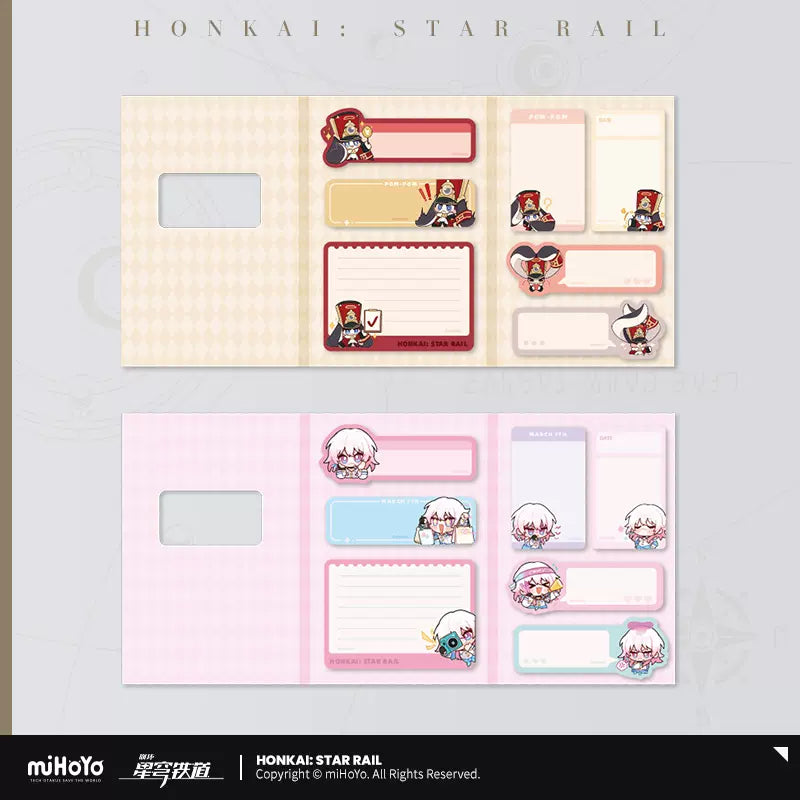 Honkai: Star Rail Pom-Pom Exhibition Hall Series Chibi Series Sticky Pad